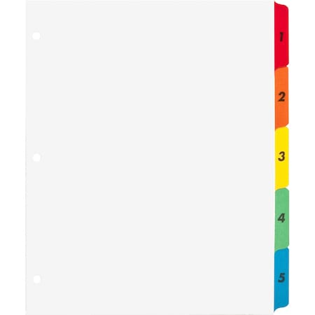Business Source Table of Content Quick Index Dividers Printed Tab(s), PK5 21900